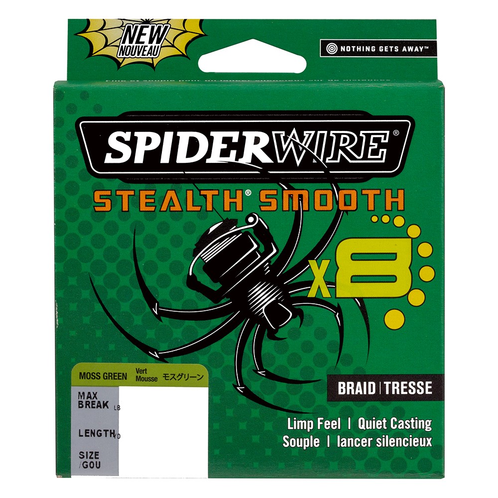 Spiderwire Stealth Smooth 8 - Moss Green - 150m - Veals Mail Order