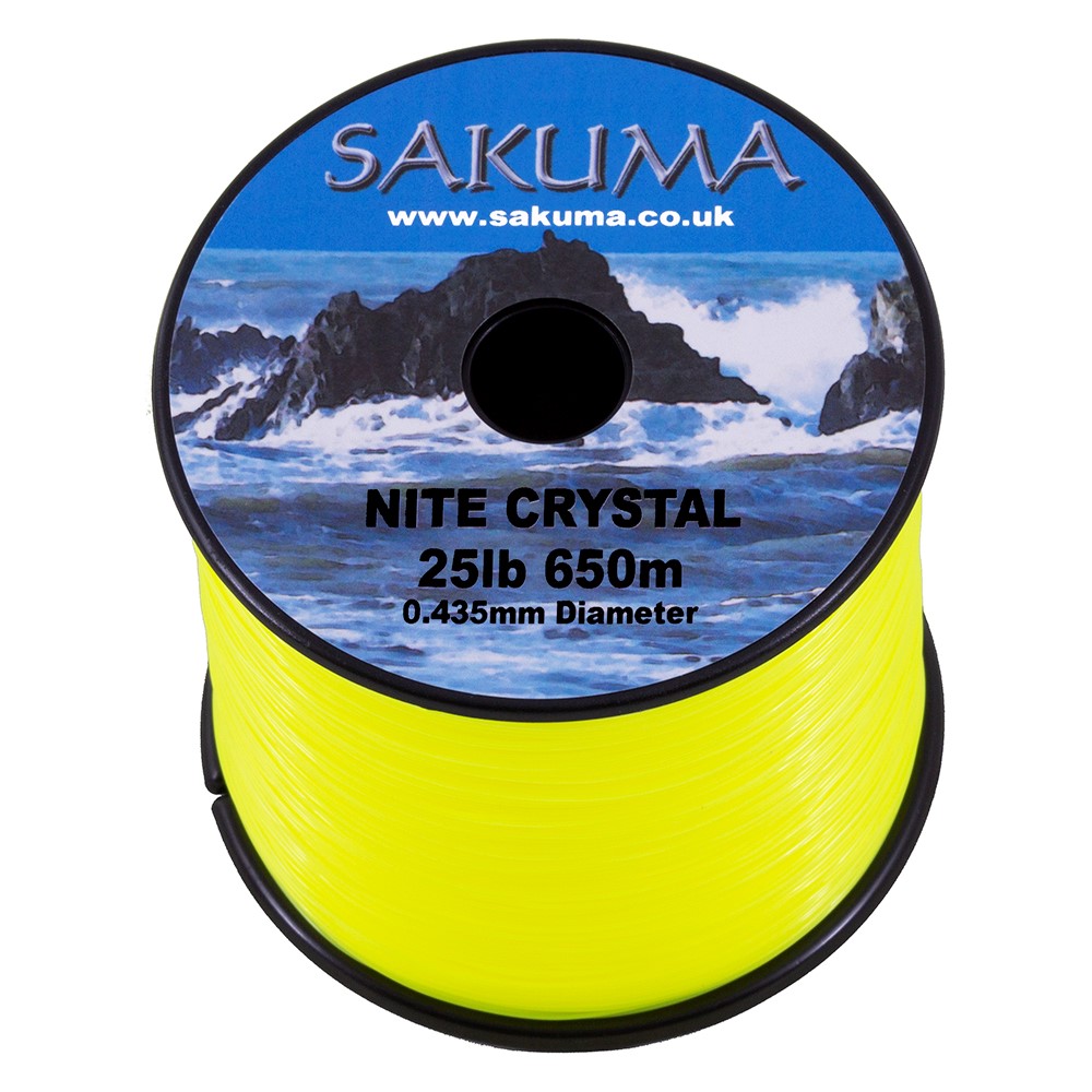 Sakuma Nite Crystal Hi-Vis Mono Fishing Line, 1/4 lb. Kilo